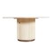 Homeroots 60" White Solid Wood Pedestal Base Round Top Dining Table 606260 - alternate 1