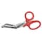 Westcott Stainless Steel Office Snips, 7in Long, 1.75in Cut Length, Crane-Style Red Handle ACM10098 - alternate 1