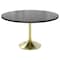 Leisuremod Round 47.24 in W, 29.34 in L, Sintered Stone/Stainless Steel, Black VT23BG-48BLS - alternate 1
