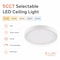 Euri Lighting 11.8 in LED Ceiling Light, 12W, 1200 lm, 5CCT, Wet Rated, JA8/T24/UL/RoHS EIN-CL58WH-1000e - alternate 1