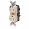 Leviton Straight Blade Receptacle, 5-15R, 15 A, 125V AC, Self-Grounded MT820-ILT - alternate 1