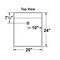 Mustee DURASTONE UTILATUB 20" Laundry Tub - Wall 18W - alternate 3