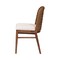 Baxton Studio bali & pari Denver Modern Bohemian Walnut Brown Finished Acacia Wood and Seagrass Dining Chair 239-13364-ZORO - alternate 4