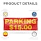 Signmission Parking $15 Dollars, 24 Inch x 72 Inch, Vinyl Banner B-72-30776 - alternate 2