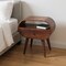 Homeroots 24" Brown Solid Wood One Drawer Nightstand 701706 - alternate 3