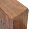 Homeroots 26in Brown Solid Wood Accent Cabinet With Two Doors 654285 - alternate 3