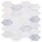 Andova Tiles Astor 2-in. x 4-in. Elongated Hexagon Glass Wall & Floor Mosaic Tile (0.99 Square Feet Per Box) Andova Tiles - alternate 2