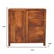 Homeroots 32in Brown Distressed Solid Wood Accent Cabinet With Single Door And Four Drawers 654266 - alternate 2