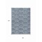 Homeroots 8' X 10' Denim Blue Navy Blue And Ivory Geometric Washable Indoor Outdoor Area Rug 615197 - alternate 4