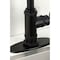 Kingston Brass Single-Handle Bar Faucet with Knurled Handle, Matte Black KSD8500RKZ - alternate 3