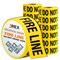 Jrex Safety Fire Line Do Not Cross Tape Roll - 1000 Ft x 3 Inch Wide Each - Yellow, 12PK PFLT-JR-12PK - alternate 1