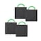 Mytee Products 16in x 16in x 1in Square Outrigger Pads w/ Rope Handle - High-Density, Black, 4PK ORP-161610x4 - alternate 1