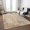Homeroots 3' X 5' Copper And Beige Abstract Washable Indoor Outdoor Area Rug 605542 - alternate 2