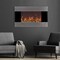 Northwest 36in Wall Mounted Electric Fireplace Heater w/ Remote Control Adjustable LED Flame Brightness & Heat 80-EF421S - alternate 2