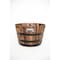 Real Wood Products 16.5 in. H X 26 in. W X 26 in. D Wood Half Whiskey Barrel Planter Brown G3056 - alternate 1