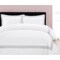Homeroots Gray and White Queen 100% Cotton 200 Thread Count Washable Duvet Cover Set 528500 - alternate 4