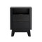 Manhattan Comfort Orlen 2-Drawer Multi-Purpose Nightstand & End Table in Black NS1801-BK - alternate 3