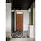 Vdomdoors Front Exterior Prehung Metal-Plastic Door, Manux 8111 Walnut, Top Sidelite Transom, Office Commerci MANUX8111EXD-WLN-W36xH80+14-LH - alternate 1