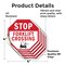 Signmission Stop Forklift Crossing, 4 inch X 4 inch, Vinyl Decal, 5PK OC-D-5PACK-4-55 - alternate 2