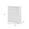 Homeroots 36" White Wood Five Drawer Dresser 370629 - alternate 2