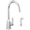 Peerless Ezra Single-Handle Kitchen Faucet with Spray Chrome P1971LF - alternate 1