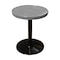 Leisure Craft 24" Round Perforated Pedestal Table, Portable, 30"H, Gray 24TAB30-GRAY - alternate 1