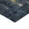 Homeroots 8' Blue Gray And Gold Round Abstract Washable Indoor Outdoor Area Rug 603049 - alternate 4