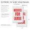 Signmission Warehouse For Lease, Vinyl Decals Only 24 Inch x 36 Inch, Vinyl Decal, 2PK DSB-2436-2PACK-Warehouse For Lease - alternate 2