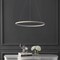 Jonathan Y Brice 23.75" Modern Contemporary Metal Round Dimmable Integrated LED Pendant, Beige JYL7203H - alternate 5