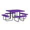 Leisure Craft Square Picnic Table, Purple, In Ground Mount, 46 in T46SQSM-PURPLE - alternate 1