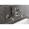 Kingston Brass Two-Handle Wall Mount Bridge Kitchen Faucet, Polished Nickel KS3256AX - alternate 2