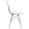 Leisuremod Dover Dining Side Chair with Acrylic Legs, Clear, 4PK EPC19CL4 - alternate 3