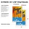 Signmission Summer Sale, Vinyl Decals Only 24 Inch x 36 Inch, Vinyl Decal, 2PK DSB-2436-2PACK-Summer Sale - alternate 2