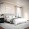 Martha Stewart Britta Queen Upholstered Platform Bed w/Rounded Headboard, Piped Detailing/Cushioned Siderails, Gry TW-3WDB01B-Q-GY-MS - alternate 2