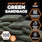 Xpose Safety Woven Poly Sand Bags for Flooding, 14 x 26, 50 lb WL, Empty, Green, Pack of 100, 100PK SBG-1426-100-X-S - alternate 3