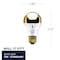 Bulbrite 60-Watt A19 Incandescent Light Bulb Medium Base (E26) Half Gold 2700K, 6PK 862027 - alternate 3
