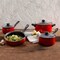 Gibson Home Casselman 7 piece Cookware Set in Red with Bakelite Snow Handle 108170.07 - alternate 1
