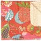 Homeroots 50" X 70" Blue Green And Red Floral Cotton Quilted Kantha Throw Blanket with Embroidery 544522 - alternate 3