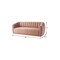 Homeroots 85" Blush Velvet Manufactured Wood Sofa 543934 - alternate 4