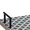 Homeroots Set of Two Blue Solid Wood Geometric Serving Tray With Handles 516317 - alternate 3