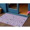 Homeroots 3' X 5' Lavender Ivory And Blue Geometric Washable Indoor Outdoor Area Rug 612196 - alternate 1