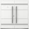 Vdomdoors Metal Double Doors Deux 1705 White Enamel Entry Modern Painted (W72xH96) Right hand Outswing DEUX1705DEXD-BEM-W72xH96-RH-O - alternate 1