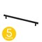 Sapphire Eclipse Series 7-1/2 in. 192 mm Center-to-Center Modern Black Cabinet Hardware Handle/Pull, 5PK SP-2214-192-BK-5 - alternate 1