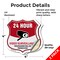 Signmission 24 Hour Surveillance Shield Sign Video S, 4 inch X 4 inch, Vinyl Decal, 2PK SHI-D-2PACK-4-348 - alternate 4