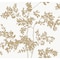 York Wallcoverings Lunaria Silhouette White and Gold Wallpaper Sample BL1806SAM - alternate 1