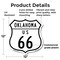 Signmission Oklahoma Route Marker Shield Sign Us 66, 12 Inch X 12 Inch, Plastic Sign SHI-P-12-426 - alternate 2