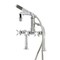 Kingston Brass 7" Center Deck-Mount Clawfoot Tub Faucet with Hand Shower, Polished Chrome AE6401DX - alternate 1