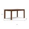 Homeroots 60" Walnut Wood Dining Table 640692 - alternate 4