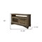 Homeroots 51" Brown Solid Wood Cabinet Enclosed Storage Distressed TV Stand 528720 - alternate 3
