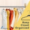 Lifemaster Black Velvet Kids Hangers 30 Pack, 10.83" Non-Slip, Slim ABS, Swivel Hook & Notches LMVVBH30BK - alternate 5